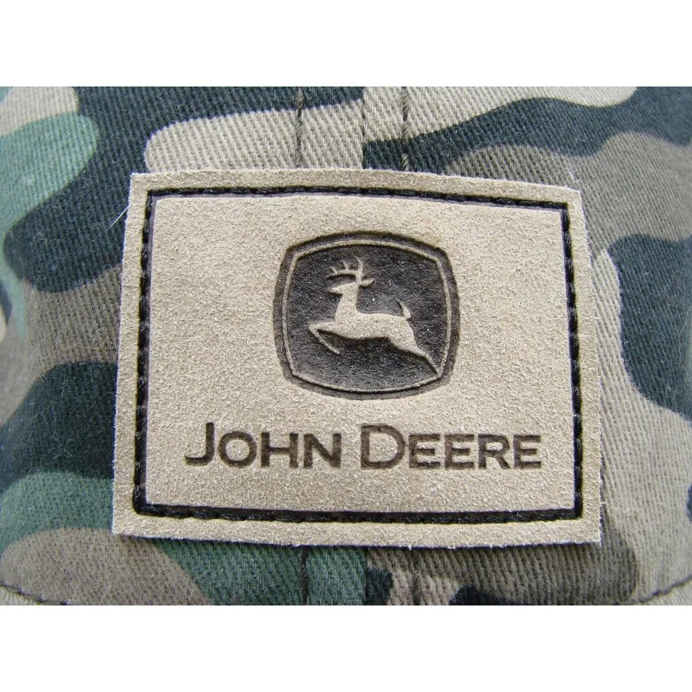John Deere Youth Hat Ballcap Camo Baseball Hat One Size Camouflage Adjustable